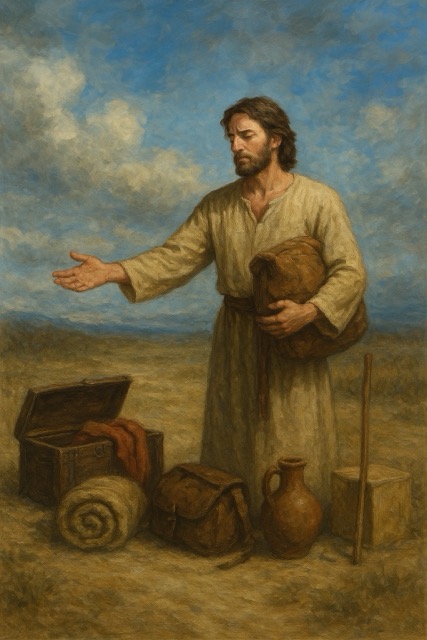 Giving up all possessions