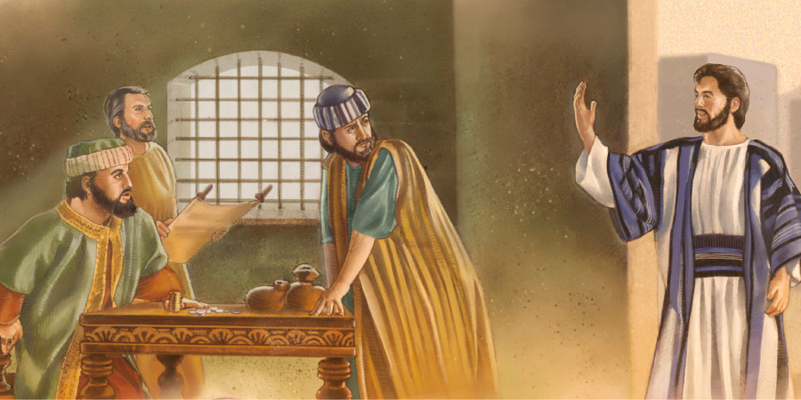 Jesus calling Matthew